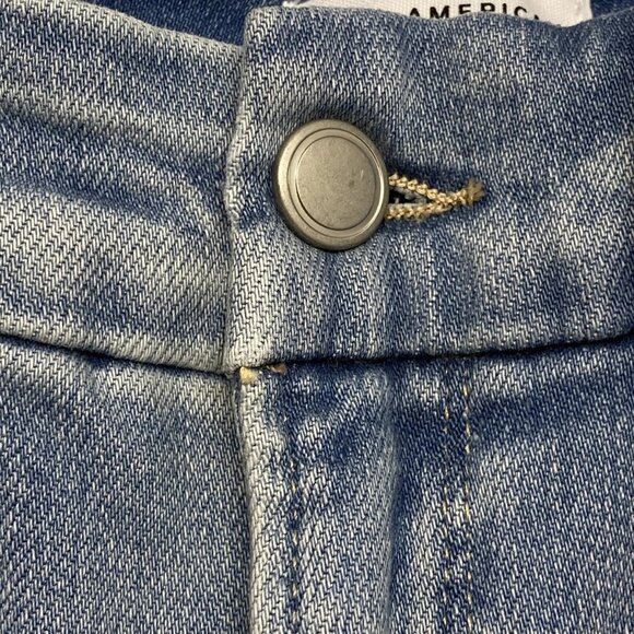 NEW GOOD AMERICAN Soft Tech Good Legs Crop Mini Boot Jeans – Light Blue – 10 - Picture 9 of 10